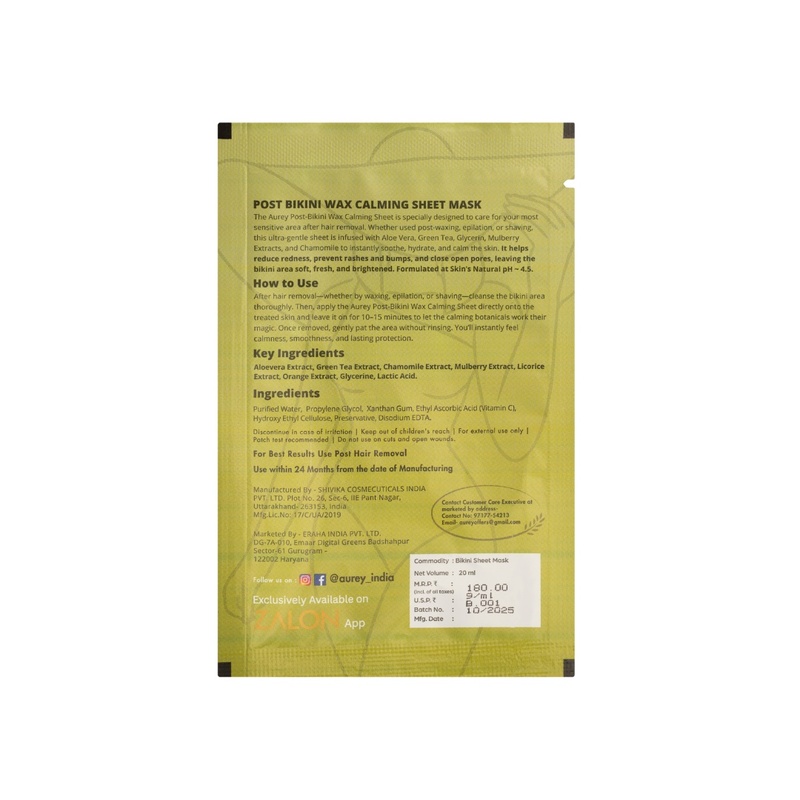 Post Bikini Wax Calming Sheet Mask