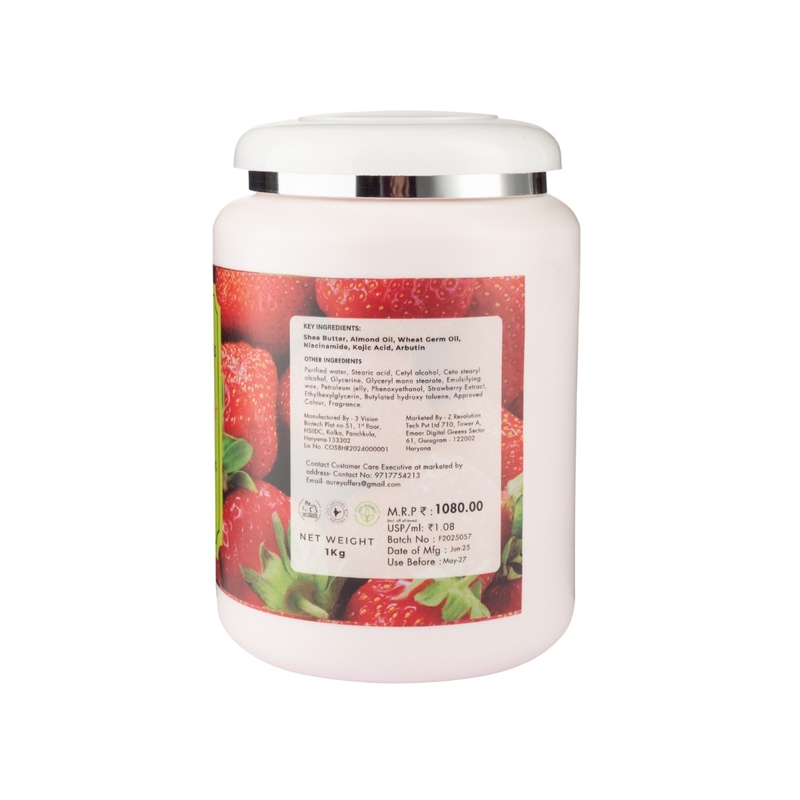 Aurey Strawberry Massage Butter With Niacinamide 1000 gm