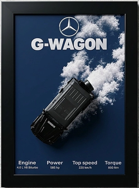 G-Wagon Die Cast Car Frame