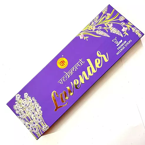 Om Brand VEDAMRUT LAVENDER Premium Incense Sticks 50g