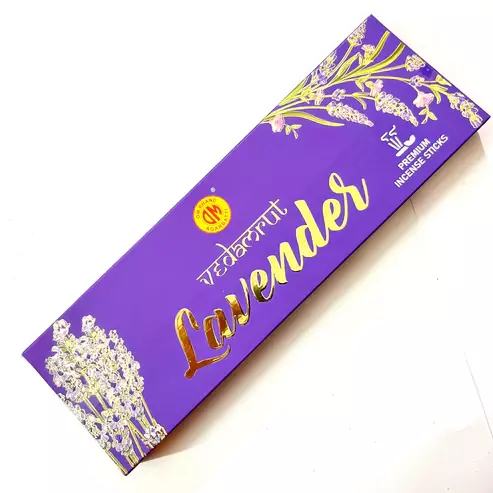 Om Brand VEDAMRUT LAVENDER Premium Incense Sticks 50g