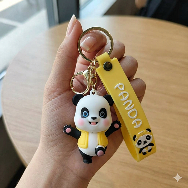 Panda-03, Rubber Key Chain
