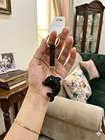 Black , Dolphin Shaped Key Ring