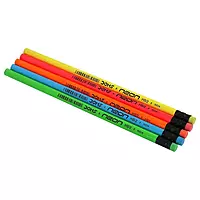 Doms Neon Eraser Tipped Pencils