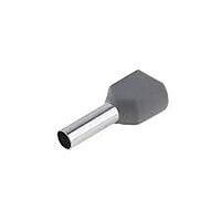 2.5 sq.mm Twin Insulated Ferrule (GREY) Pack of 10