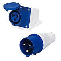 16A Industrial Wall Mount Type Socket - 3 Pin