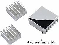 3 in 1 Aluminum Heat Sink Set for Raspberry Pi 3/4