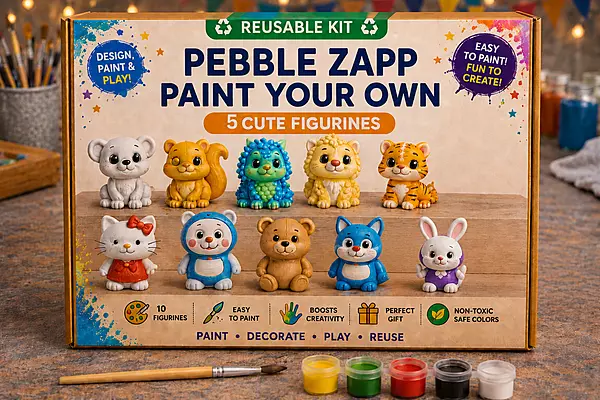 Reusable Cartoon & Cute Animals DIY Painting Kit โ Set of 5