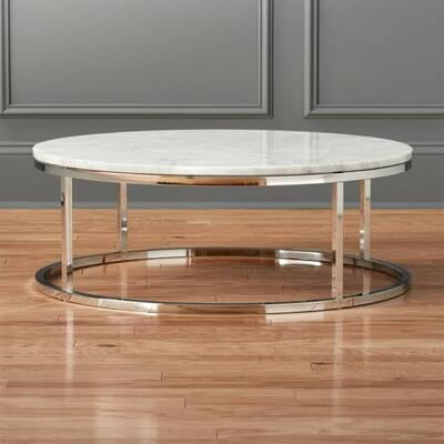 VIKINTERIO SMART ROUND SHAPE MARBLE TOP COFFEE TABLE VIKINTERIO SMART ROUND SHAPE MARBLE TOP COFFEE TABLE