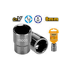 INGCO 1/2" Hexagonal Socket HHAST12081 (8MM) INGCO 1/2" Hexagonal Socket HHAST12081 (8MM)