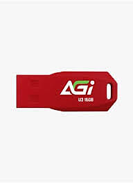 AGI USB External Memory, Portabl 16 GB -Red, UP138