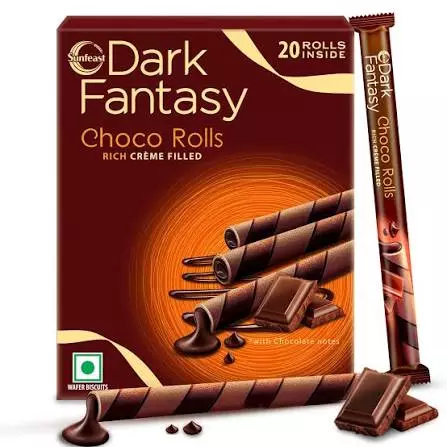 SUNFEAST DARK FANTACY CHOCO ROLLS 180GM