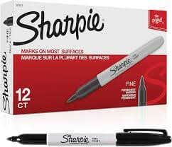 SHARPIE FINE MARKER BK PK 12 SHARPIE FINE MARKER BK PK 12