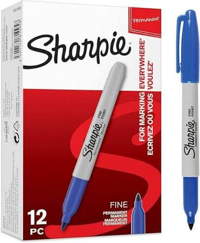 SHARPIE FINE MARKER BLUE PK 12 SHARPIE FINE MARKER BLUE PK 12