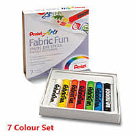PENTEL PTS07E FABRIC FUN PASTEL DYE STICKS 7 CLR (TWN) PENTEL PTS07E FABRIC FUN PASTEL DYE STICKS 7 CLR (TWN)