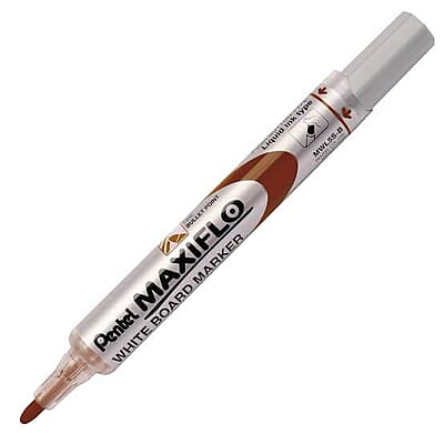 PENTEL MWL5S-A MAXIFLOW WHITEBOARD MARKER BULLET FINE BROWN