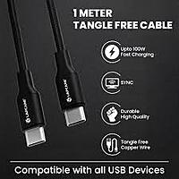 Lapcare Hook LTC‑645 USB Cable – 100W Fast Charging & High-Speed Data Transfer