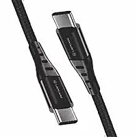 Lapcare Type‑C to Type‑C PD 60 W braided cable: supports fast charging up to 60 W (20 V/3 A), high-speed data sync, durable braid construction, length ~2 m.