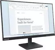 Lenovo L24-4E 24 Inch IPS Monitor – FHD | 100Hz Refresh Rate | 99% sRGB