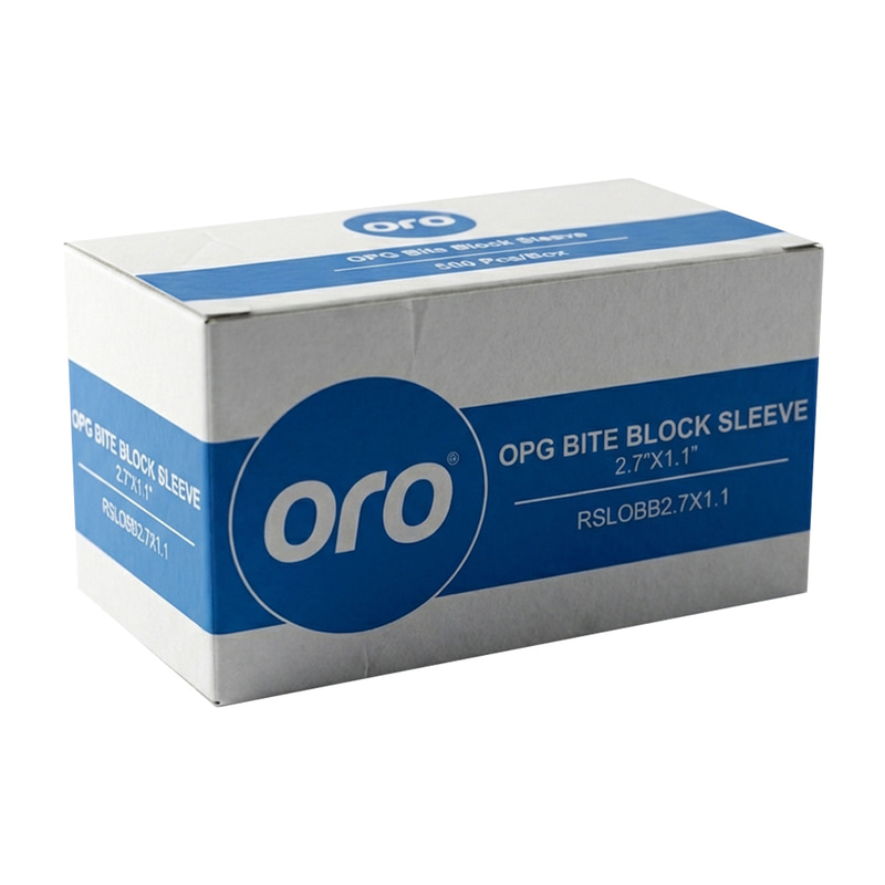 Oro OPG Bite Block Sleeves 2.7 × 1.1 Inch – Pack of 500