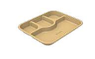 Chuck Disposable Meal Trays - 4 CP Tray