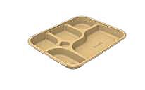 Chuck Disposable Meal Trays - 5 CP Tray