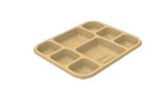 Chuck Disposable Meal Trays - 8 CP Tray