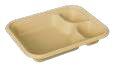 Chuck Disposable Meal Trays - 3 CP Snack Tray