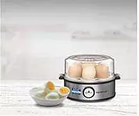 KENT Instant Egg Boiler | 360-Watt | Boil 7 Eggs at a Time | 3 Boiling Modes | Stainless Steel Body, Poaching Tray & Heating Plate | Automatic Power Off