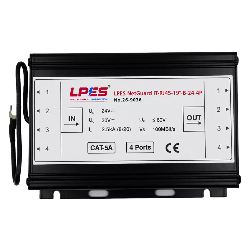 LPES NetGuard IT-RJ45-19"-B-24-4P