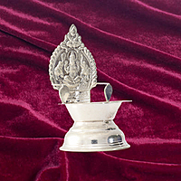 Silver Kamatchi Diya | Traditional Lamp for Pooja & Gifting 33G