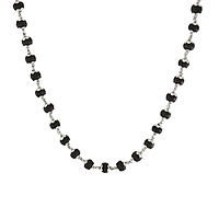 925 Silver Caped Karungali Mala 10mm,54 Beads, 30 Inchs with lab certificate