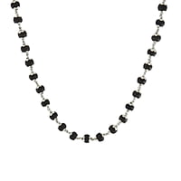 SRIMATHI JEWELLERS Sacred 925 Silver Karungali Malai – 54 Bead Mala for Divine Blessings
