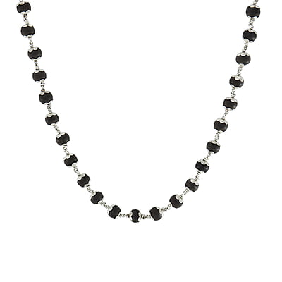 SRIMATHI JEWELLERS Sacred 925 Silver Karungali Malai – 54 Bead Mala for Divine Blessings