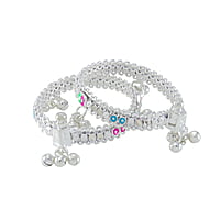silver anklets for 1 year baby girl