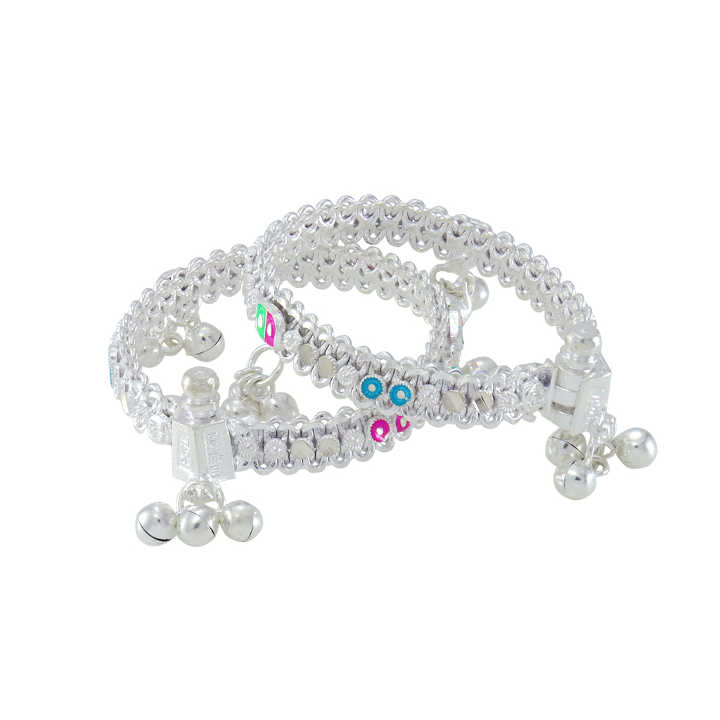 silver anklets for 1 year baby girl