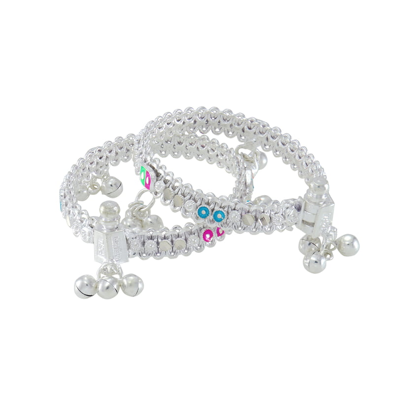 silver anklets for 1 year baby girl
