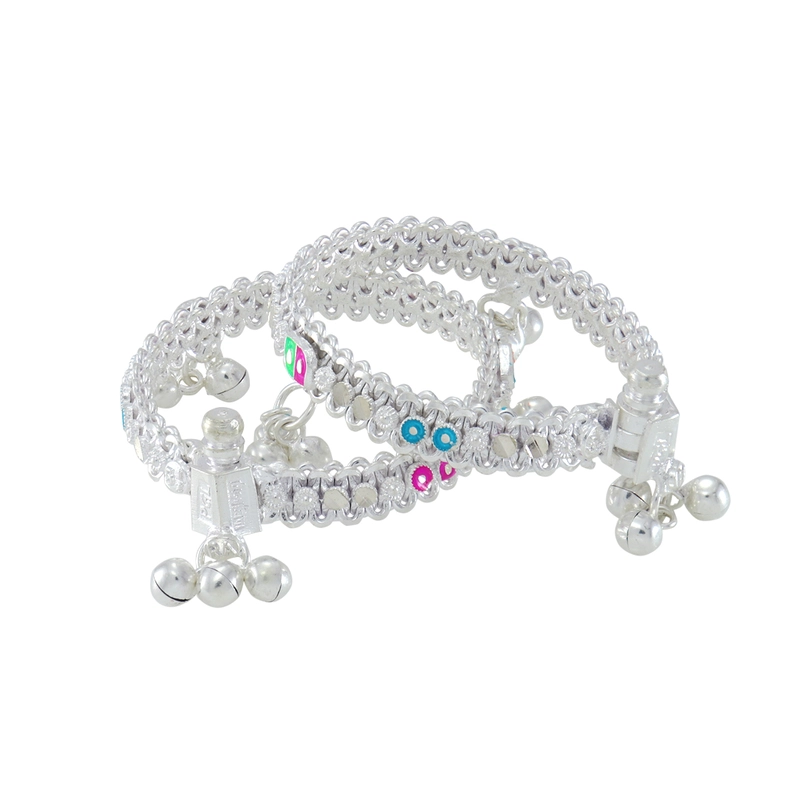 silver anklets for 1 year baby girl