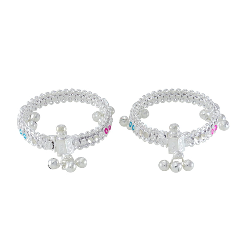 silver anklets for 1 year baby girl