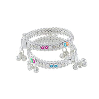 silver anklets for 1 year baby girl