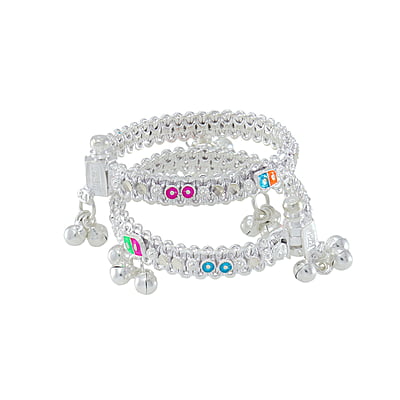 silver anklets for 1 year baby girl
