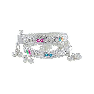 silver anklets for 1 year baby girl