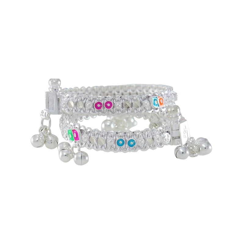 silver anklets for 1 year baby girl