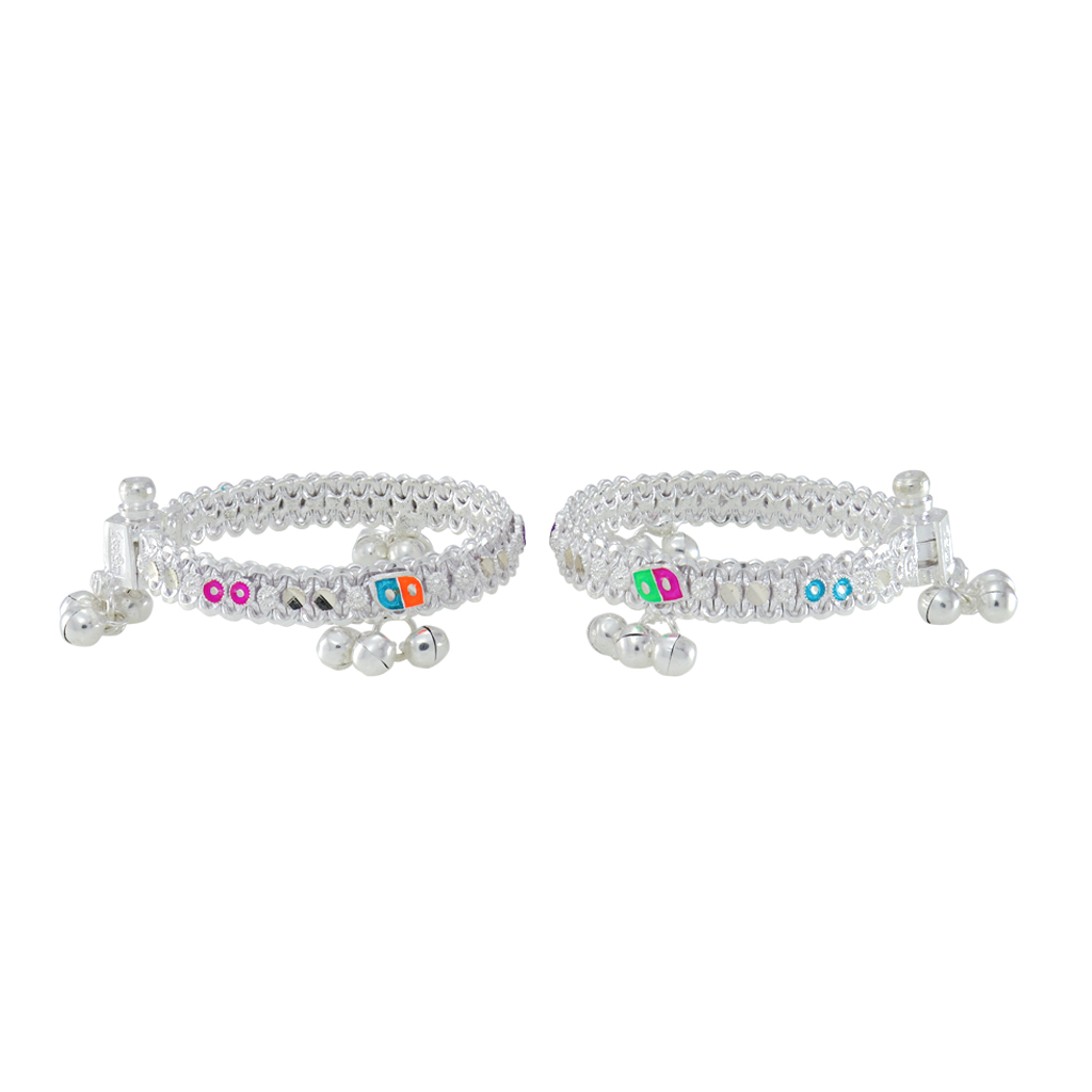 silver anklets for 1 year baby girl