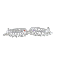 silver anklets for 6 month baby girl (1002)