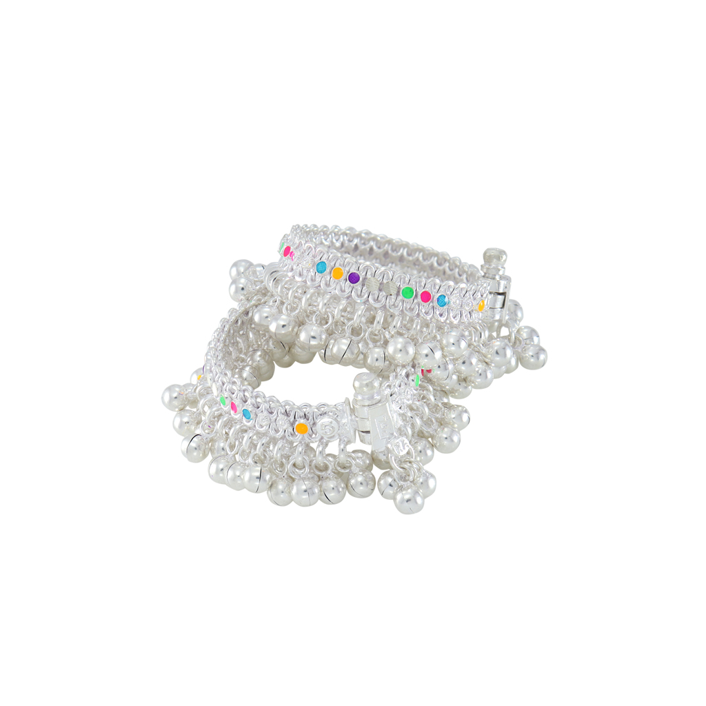 silver anklets salangai/ payal for 1 year baby girl