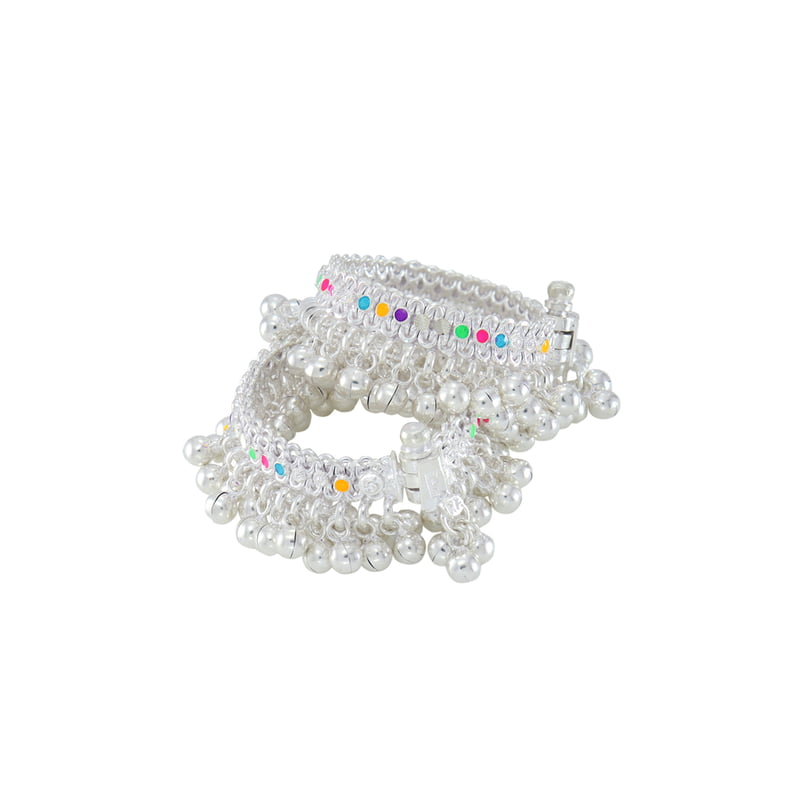 silver anklets salangai/ payal for 1 year baby girl