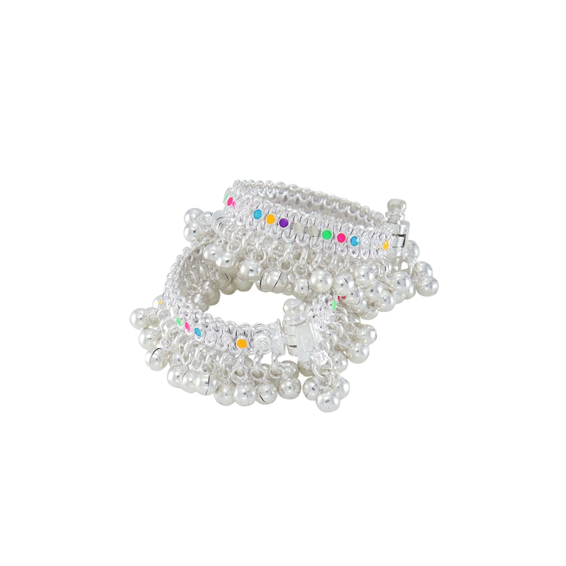 silver anklets salangai/ payal for 1 year baby girl