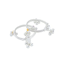 silver anklets for 1 year baby girl (1001)