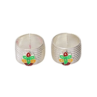 Enamel Adjustable Toe Ring